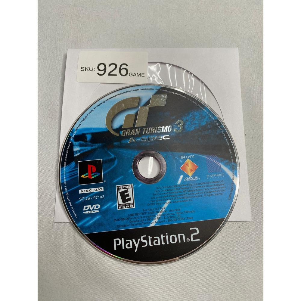 Gran Turismo 3 A-spec Sony PlayStation 2